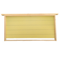 Langstroth 10er-Set unmontierte tiefe F-Typ Holz-Bienenstockrahmen mit Bienenwachs-Wabenfundament