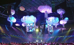 Giá rẻ trần không khí bóng đám mây với đèn LED, ánh sáng treo Inflatable đám mây bóng - Product Image 6