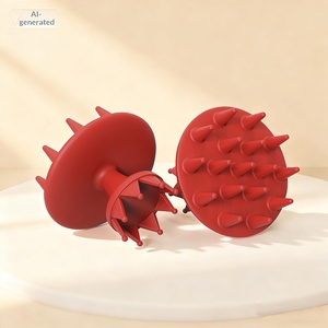 แปรงซิลิโคนแบบมงกุฎสำหรับสระผมและหนังศีรษะ สำหรับทุกเพศ พร้อมดีไซน์สวยงาม ขายส่ง - Product Image 2