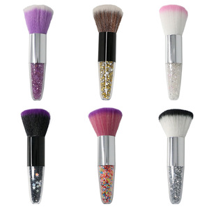 4.0cm Diamond Handle Soft Nail Dust Brush Rainbow Color Nail Cleaning Brush for Manicure Beauty Salon - Product Image 2