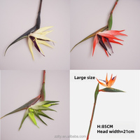 Fleur artificielle de simulation d'oiseau de paradis en caoutchouc souple, toucher réel, vente en gros pour mariage, décoration florale artistique pour la maison