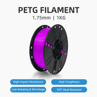 Filament PETG à faible rétrécissement 1,75 mm 1 kg, excellente adhérence des couches, consommables pour imprimante 3D PETG pour modèles complexes