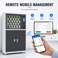 Armoire à clés intelligente murale avec système de stockage RFID pour concessionnaires automobiles, laveries automobiles et gestion de flotte