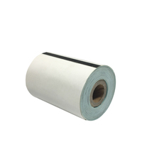 Rollo de etiquetas térmicas de colores al por mayor directo, papel troquelado impermeable para comestibles, Adhesivo de código de barras, acabado superficial laminado