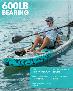 Prancha Inflável SUP de Fábrica da China 11'6'*35'*7'' com Câmara Dupla, Prancha de Stand Up Paddle para Pesca à Venda - Product Image 4