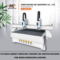 VENTE FLASH Routeur CNC de marque MC avec commande Syntec et moteur pas à pas, déplacement 1300x2500 pour le bois/l'acrylique/la pierre/le métal