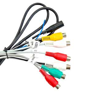 Yüksek Kaliteli Evrensel Stereo Ses 3.5mm - Dişi Jak - 2RCA Kulaklık Bölücü, Örgülü Korumalı Kablo, Video Ses Kablosu - Product Image 2