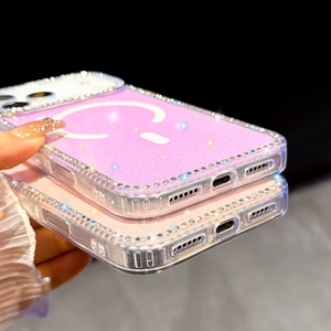 Capa de Telefone Magnética de Luxo N52 em TPU com <span class=keywords><strong>Glitter</strong></span> e Design de Coração/Estrela para iPhone 17 Pro Max 18 Pro 17 16 15 14 - Product Image 6