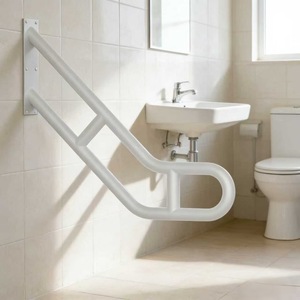 Jinsheng U-Shaped <b>Wall</b> Mounted Metal Handrail Anti Slip Safety Grab Bar For Bathroom Toilet - Product Image 2