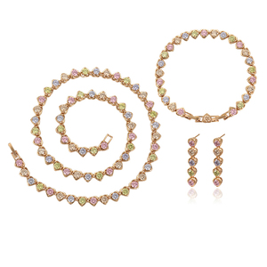 65257 Xuping18k <strong>Gold</strong> <strong>Costume</strong> <strong>Jewelry</strong>, Fashion Trendy Multiple Colors Available <strong>Jewelry</strong> Set - Product Image 1