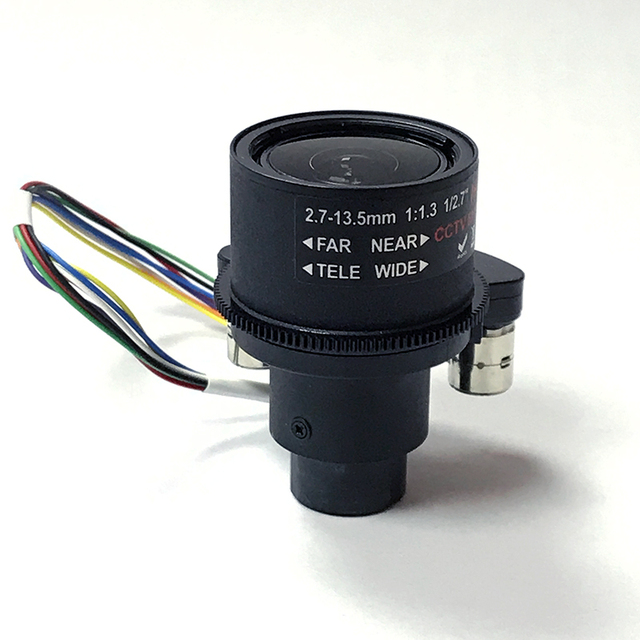 SMTSEC HD 4MP Motorized Zoom Lens Auto Focus Fixed IRIS 2.7-13.5mm D14 Mount 1/2.7" CCTV Lens for IP Security Board Camera