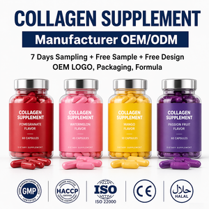 Cápsulas de Colágeno Personalizadas, Suplemento Herbal, Vitamina C, Péptidos de Colágeno Marino Blanqueadores, Suplemento Dietético en Cápsulas, Venta al Por Mayor de Fábrica - Product Image 1