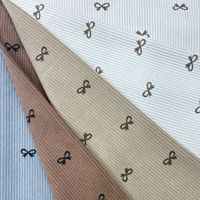Kain Corduroy Poliester 100% Ramah Lingkungan, Tekstil Berat Sedang Bermotif untuk Pakaian, Mainan, Bantal, Sarung Sofa, dan Tas