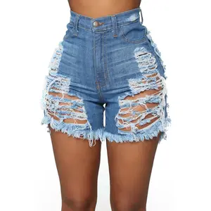 CuteNOVA 22 PT17 Mode zerrissene Jeans Sommer Neuankömmling Jeans shorts für Plus Size Damen bekleidung