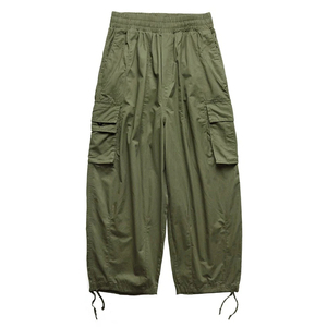 <span class=keywords><strong>Pantaloni</strong></span> Cargo da Uomo Multitasche, Vita Elastica <span class=keywords><strong>con</strong></span> Coulisse, Gamba Larga, Oversize, Personalizzabili, Stile Retrò Streetwear - Product Image 1