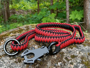 Correa de mango de tráfico para perros grandes y resistentes con dos asas Correa de perro duradera y Clip de rana 360 - Product Image 4