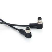Câble pré-assemblé KRONZ M12 à 5 broches mâle coudé, blindé PVC 10M IP67, connecteur circulaire pour l'automatisation industrielle