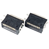 Soket Tipe-C 16-Pin Tahan Air IPX6 untuk Dapur Kamar Mandi Pengganti DIP Jack DC Micro USB Konektor Pengisian Cepat Anti Cipratan