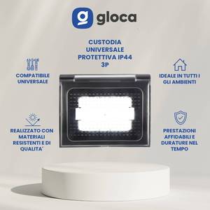 Gloca universale frontalino protettivo IP44 3 posizioni compatibile con tutte le marche - Product Image 2