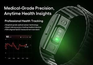 Nouveau bracelet intelligent de santé ECG PPG imperméable à l'eau pour hommes et femmes, sans écran, tendance et sportif - Product Image 5