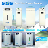 Stock CN&EU Grade A 48V/51.2V 314Ah LiFePO4 Système d'équilibrage actif intelligent BMS pour batteries hybrides divisées 16kWh pour systèmes d'énergie solaire domestique