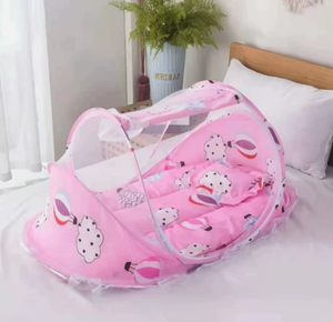 Mosquitero Plegable Portátil con Diseño Moderno de Dibujos Animados para Bebés, con Colchoneta y Juego de Almohadas, 100% Poliéster, para Uso en Verano - Product Image 6