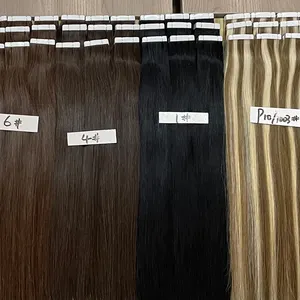 Groothandel Donker Bruin Tape In Hair Extensions 100% Human Hair Extension Leveranciers 30 Inch Hair Extensions Tape In