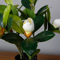 Faux arbres de bonsaï tropicales 40CM, 1 pièce, plante d'orchidée artificielle avec fleur blanche, pour décor d'intérieur
