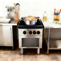 Cuisinière à gaz commerciale de 180 000 BTU en acier inoxydable, plaque chauffante à gaz, équipement de cuisson commercial pour restaurant