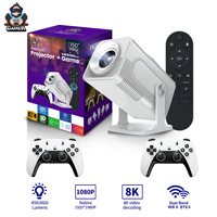 Proyektor ZOKU HCS350MAX dengan Remote Kontrol Suara, Android 16.0, Banyak Game, Resolusi 1080P, Home Theater Portabel, Smart Cinema