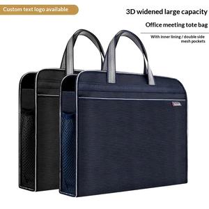 Bolso de Mano para Hombre de Gran Capacidad con Logotipo Personalizado, Cierre Impermeable, Maletín Portátil, Bolso Privado para Abogado - Product Image 2