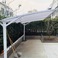 Abri de vélo robuste en acier, abri de stationnement imperméable pour véhicules électriques, auvent extérieur communautaire, abri de voiture