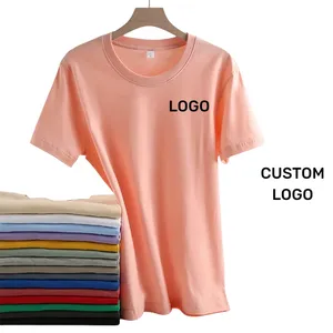 180 Gsm schweres T-Shirt Blanko-T-Shirt zugeschnittenes boxiges Ägyptische Baumwolle-T-Shirt Großhandel Schwermetall-Anime-T-Shirts für Jungen