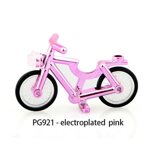 Accesorios de Bloques de Construcción para Bicicletas Electrochapados, Conjuntos de Bloques de Construcción para Bicicletas Compatibles con Mini Figuras de Acción, Juguetes de Plástico Personalizados - Product Image 6