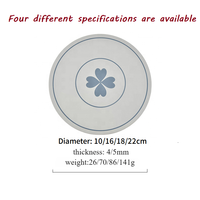 Sous-plat rond en silicone de qualité alimentaire, motif dessin animé, épais, résistant à la chaleur, antidérapant, pour table