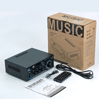 Amplificateurs de puissance domestiques AK-45, 2 canaux, son surround, FM, USB, télécommande, mini amplificateur numérique HiFi