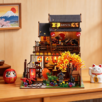 Nouveau produit M2622 Wawei Sushi House, maison de poupée en bois faite à la main, style japonais, kit de maison de poupée miniature DIY