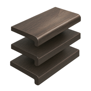 Profil de seuil de fenêtre en PVC de 250 mm, panneau intérieur stratifié en chêne blanc doré, chêne moka, résistant à l'humidité, pour seuils de portes et de fenêtres - Product Image 2