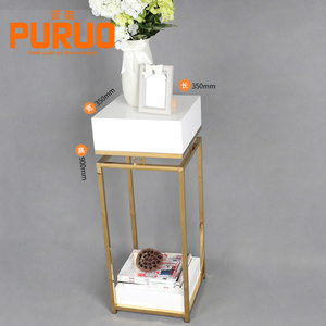 Living Room Furniture Corner White Wooden <strong>Tall</strong> Flower Stand Living Room Side <strong>Table</strong> - Product Image 3