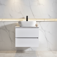 Meuble de salle de bain mural de style ferme, éclairé par LED, écologique, moderne et luxueux, à prix de gros réduit