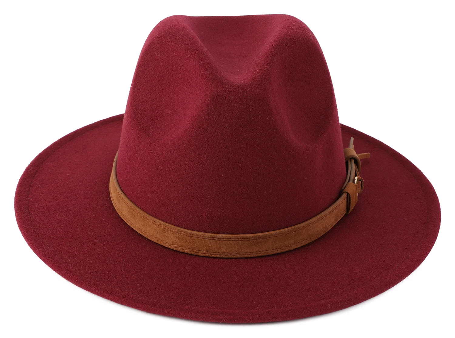 SH-1031 Classic Vintage Fedora Hat for Men Women Wide Brim 