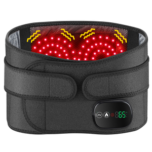 <span class=keywords><strong>Ceinture</strong></span> de massage abdominale et dorsale chauffante rechargeable, infrarouge lointain, vibration électrique, masseur de taille avec chaleur - Product Image 1