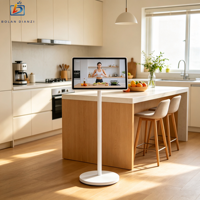 TV Layar Sentuh Pintar 32-Inci Full HD 1080p 60Hz Android dengan CMS Terintegrasi, Tampilan Teks, Mesin Siaran Langsung Warna Putih