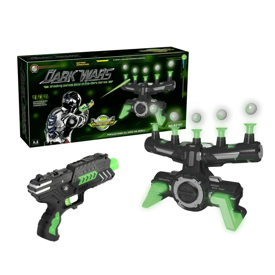 I più nuovi giocattoli per la pratica del bersaglio glow in the dark musical hover shot floating target flying ball shooting game for kids