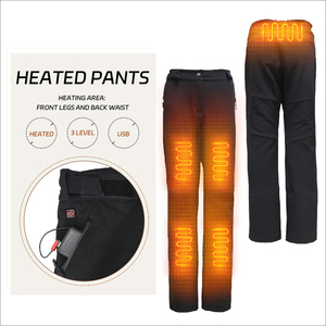 Pantaloni riscaldati con cerniera personalizzabili USB <span class=keywords><strong>coperta</strong></span> invernale reattiva riscaldati mutandoni - Product Image 2