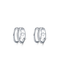 Usine en gros S925 luxe Designer bijoux boucles d'oreilles Ins Style cubique zircone boucles d'oreilles en argent Sterling pour les femmes