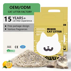 MuawuWholesale Bulk High Quality Pet Supplies Products Mixed Bentonite Tofu Cat Litter Sand