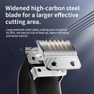 Nuovo Kit 2 Pezzi Regolabarba <span class=keywords><strong>e</strong></span> Tagliacapelli in Metallo Senza Fili Ricaricabile, Macchina Elettrica per <span class=keywords><strong>Capelli</strong></span> da Uomo - Product Image 3