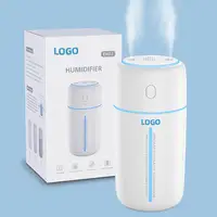 Оптовая продажа 500 мл USB распыления воды туман увлажнитель 2022 маленький увлажнитель воздуха со светодиодной подсветкой
