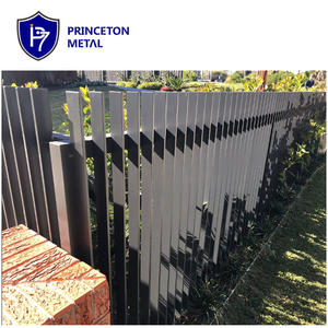 Clôture <span class=keywords><strong>en</strong></span> aluminium à lames avec revêtement <span class=keywords><strong>en</strong></span> poudre pour la sécurité des jardins, fournie par l'usine - Product Image 2